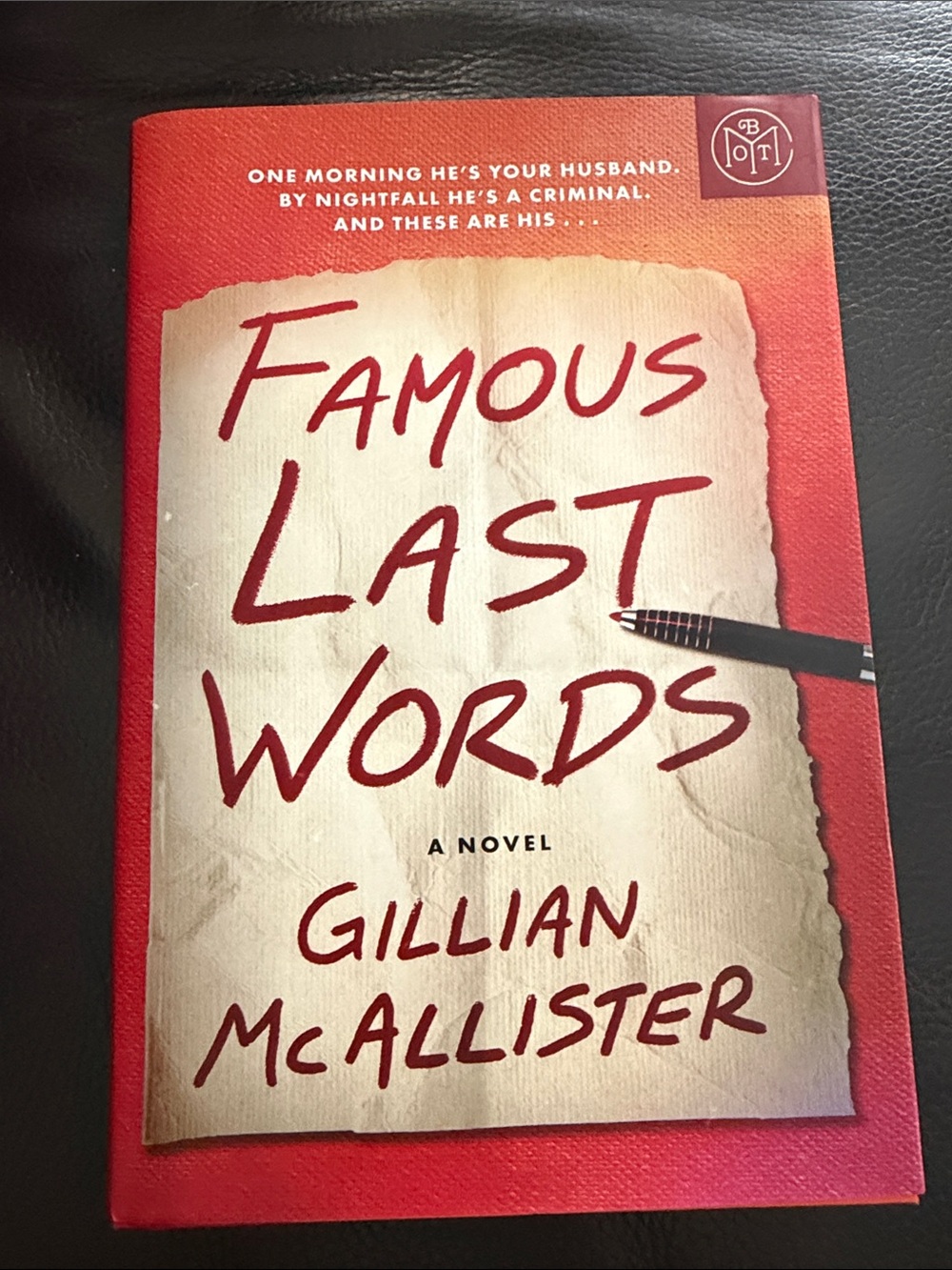 Famous Last Words by Gillian McAllister